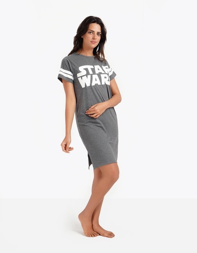 Printed Short Sleeve Nightgown