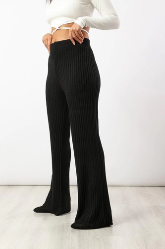 Ribbed Flared Pants