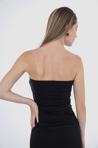 Long Strapless Microfiber Bodysuit