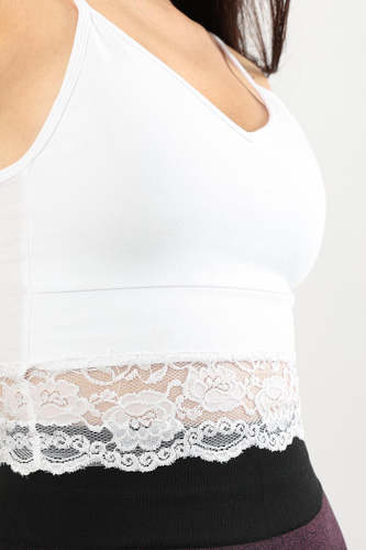 Lace-Trimmed Soft Bralette